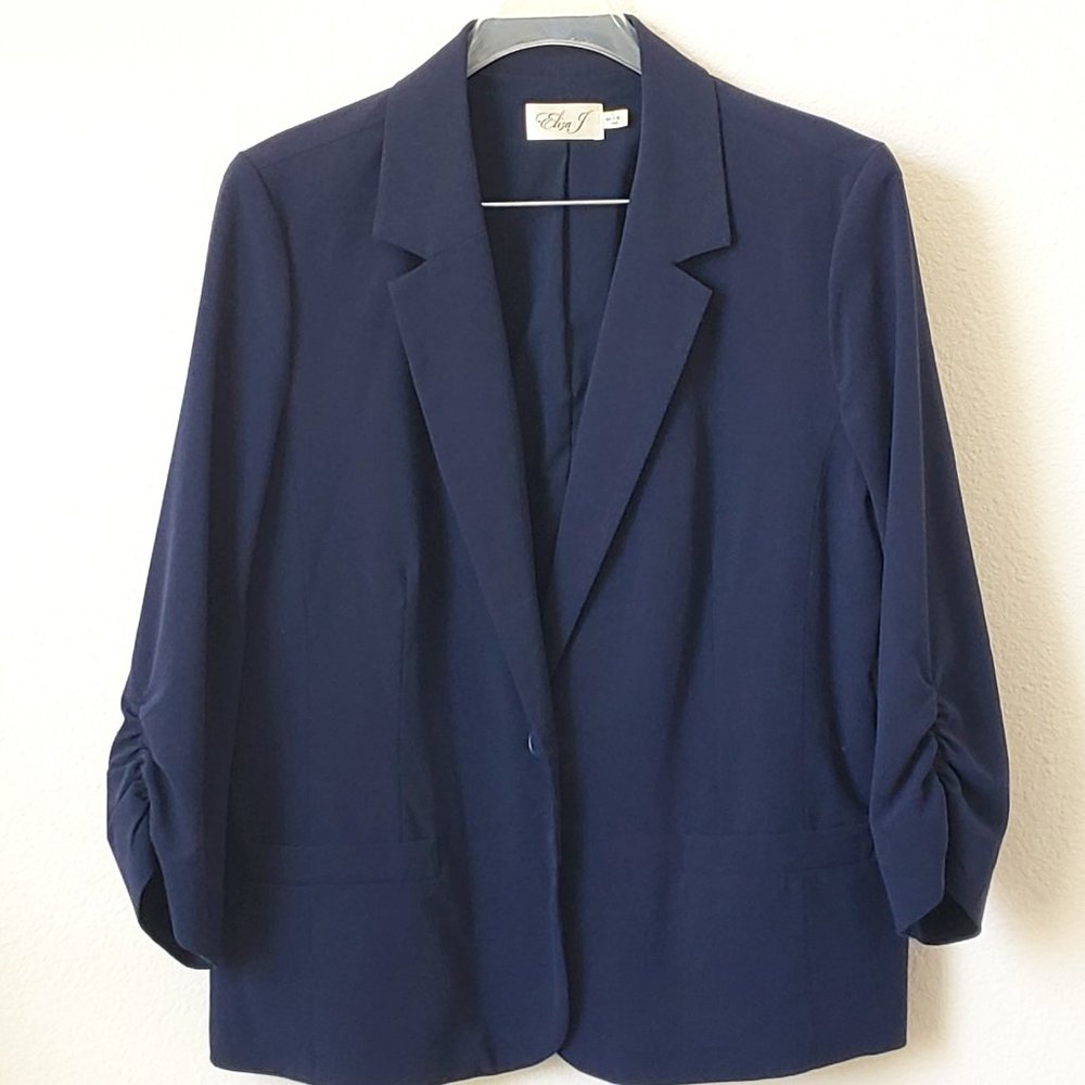 Eliza J Navy Blazer, Size XL